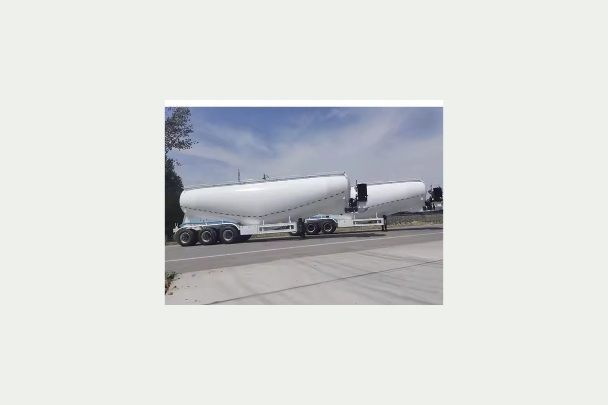 Unbranded dry bulk cement semi-trailer