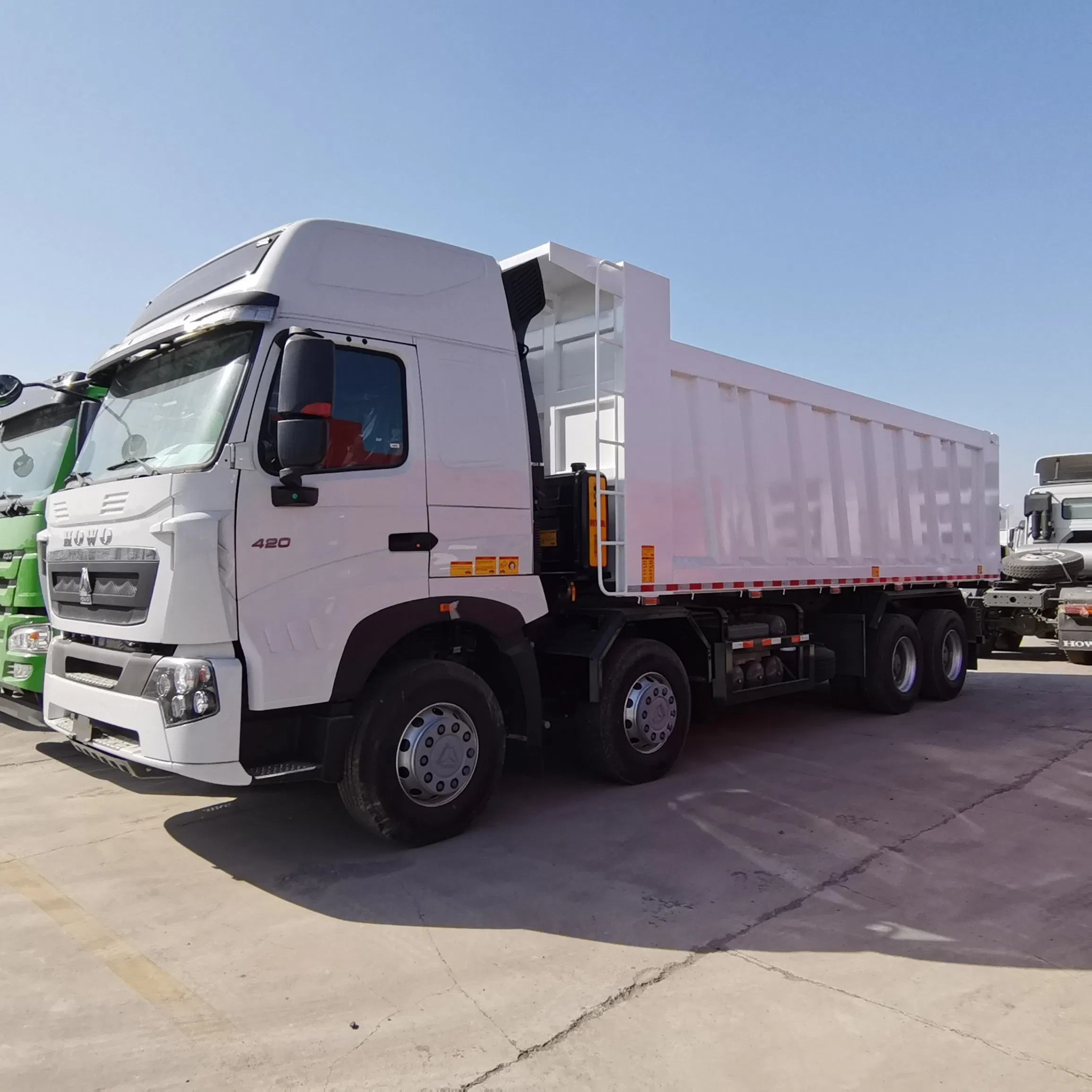HOWO A7 8×4 dump truck — cargo body view