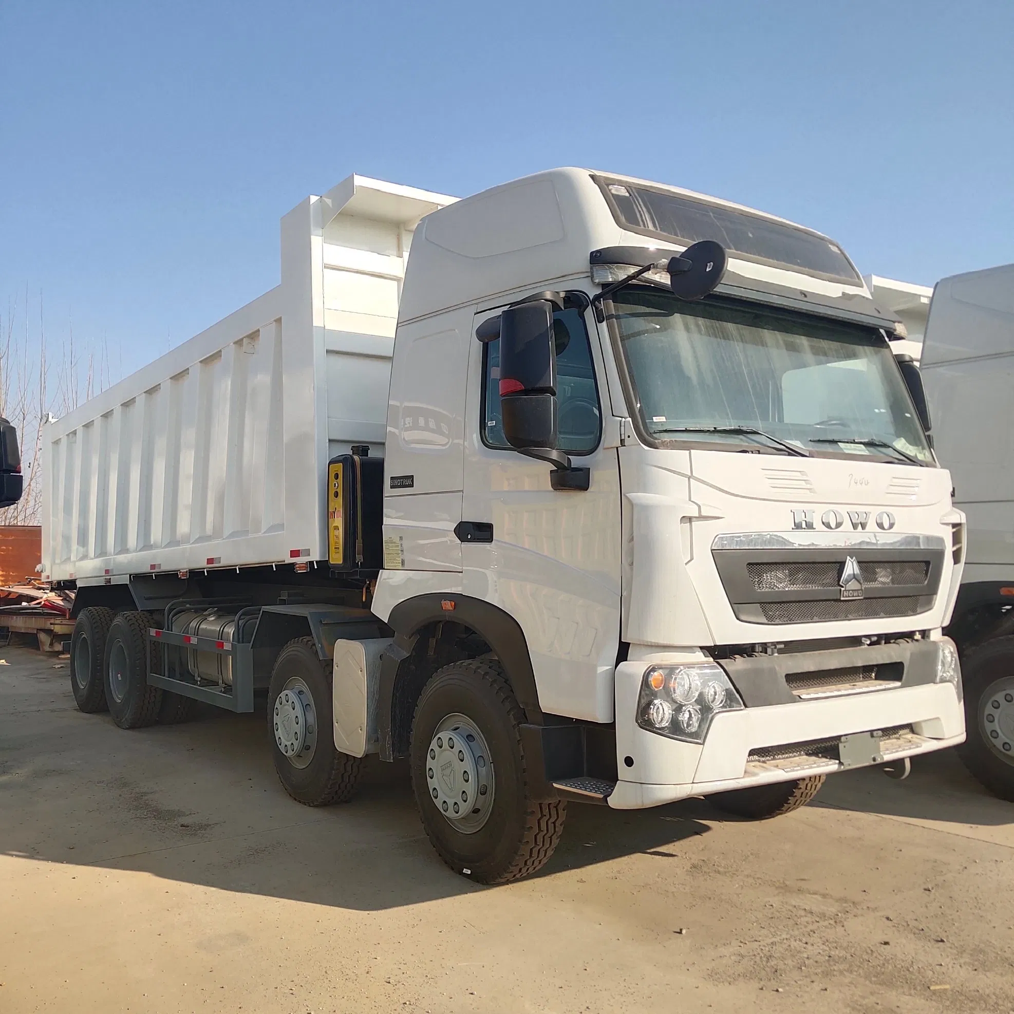 HOWO A7 8×4 dump truck — front view