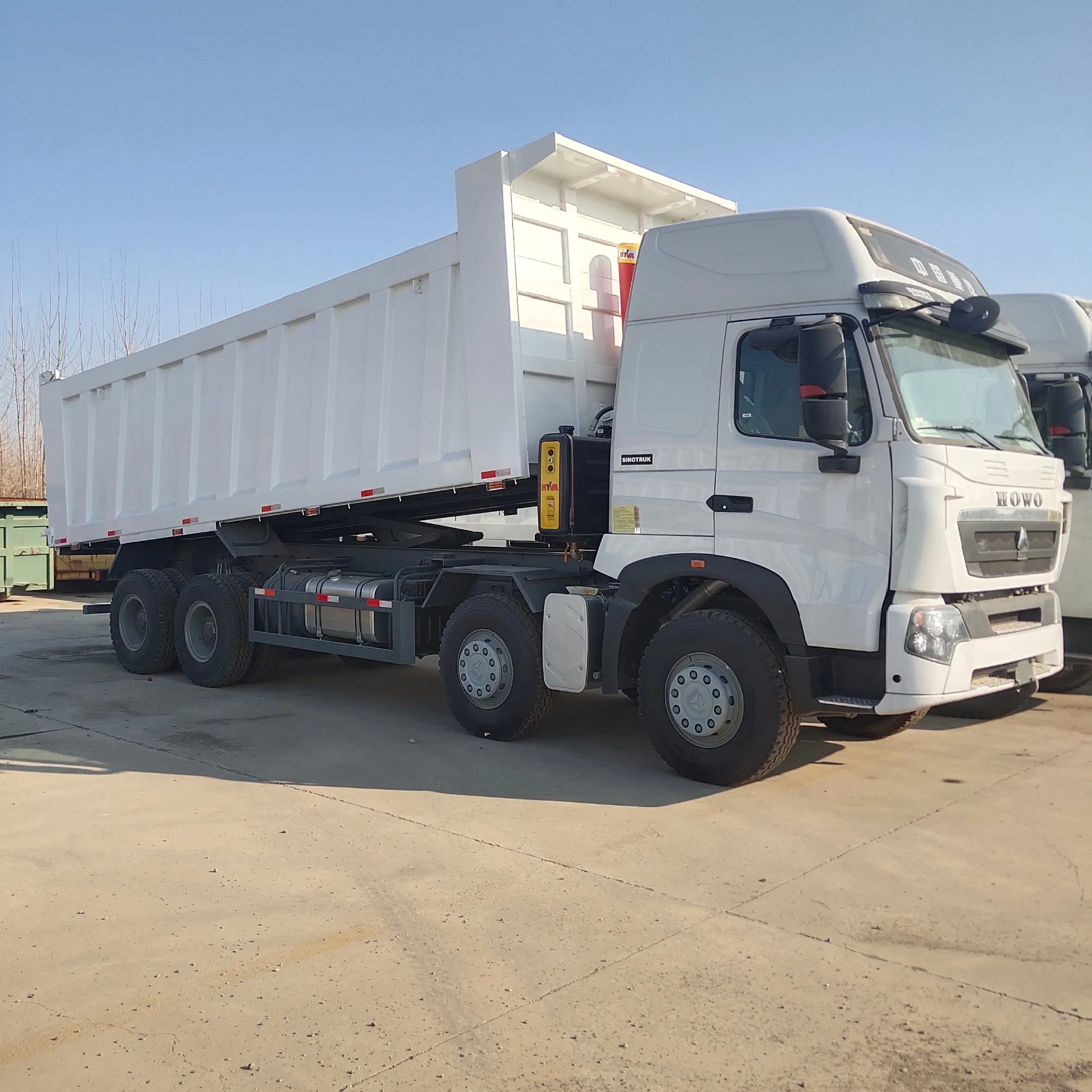 HOWO A7 8×4 dump truck — rear angle
