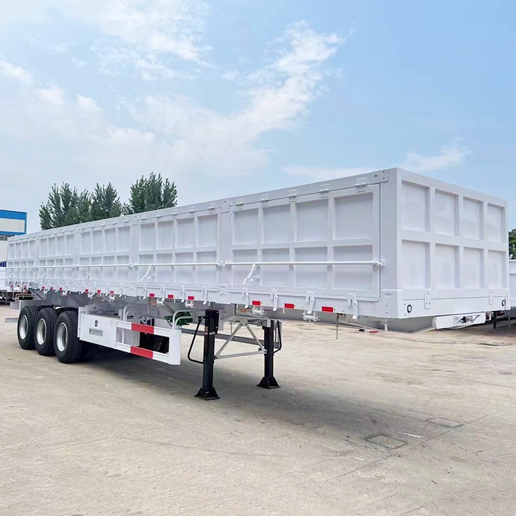 Side dump trailer
