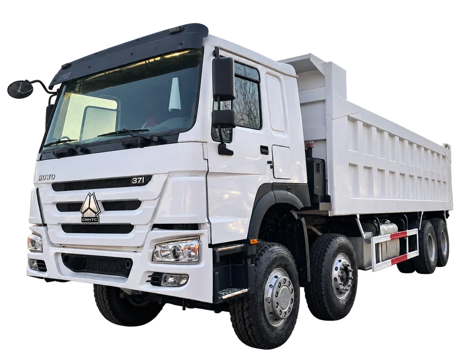 HOWO 371 8×4 dump truck — cargo body view
