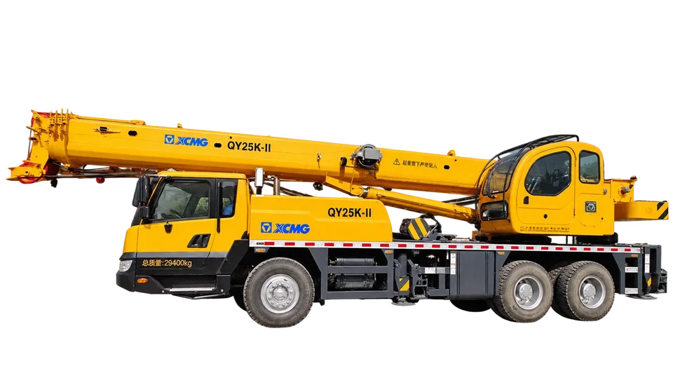 XCMG QY25K-II mobile crane — side view