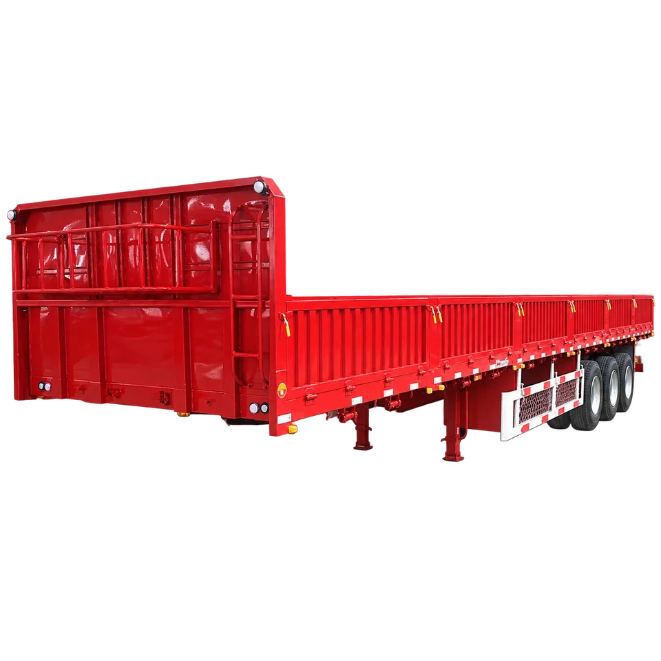 Three-axle sidewall semi-trailer — factory view