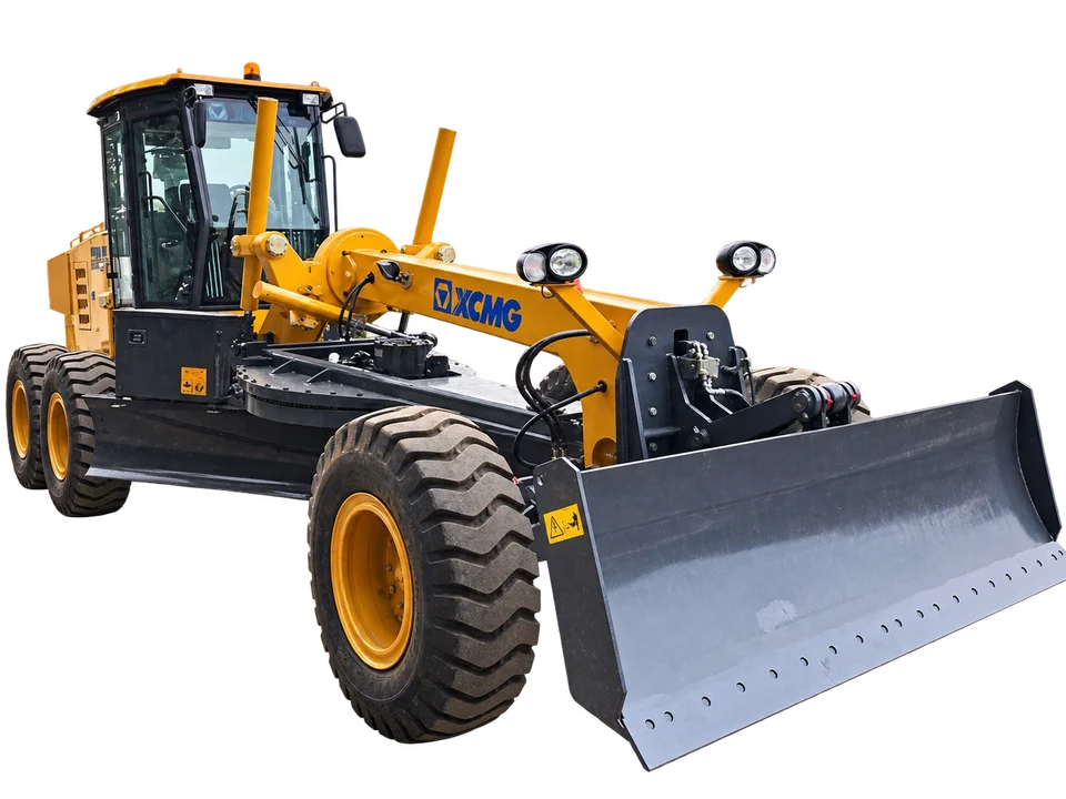 XCMG GR215 motor grader — front view