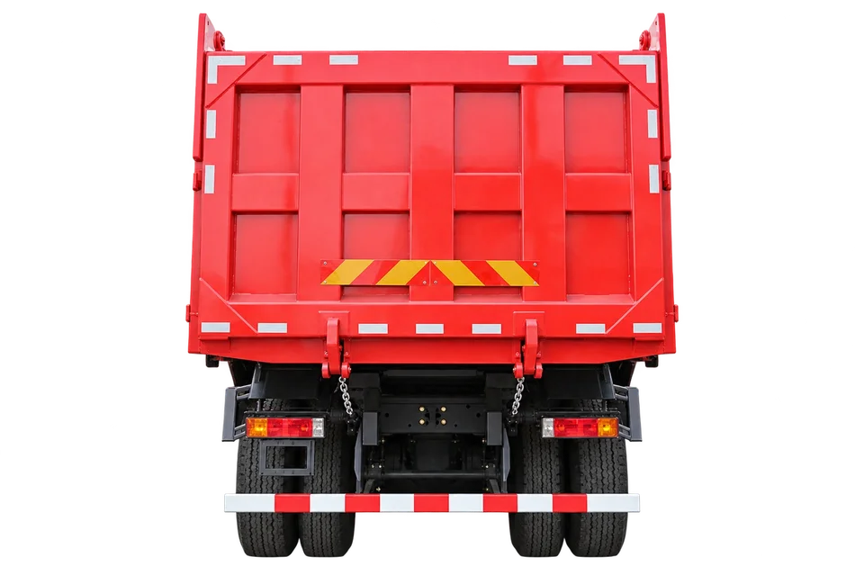 SHACMAN F3000 8×4 dump truck — dump body view