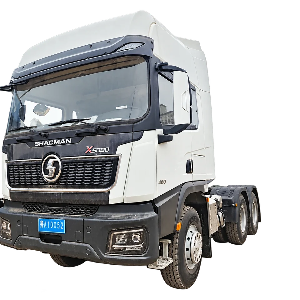 SHACMAN X5000 6×4 tractor — green side view