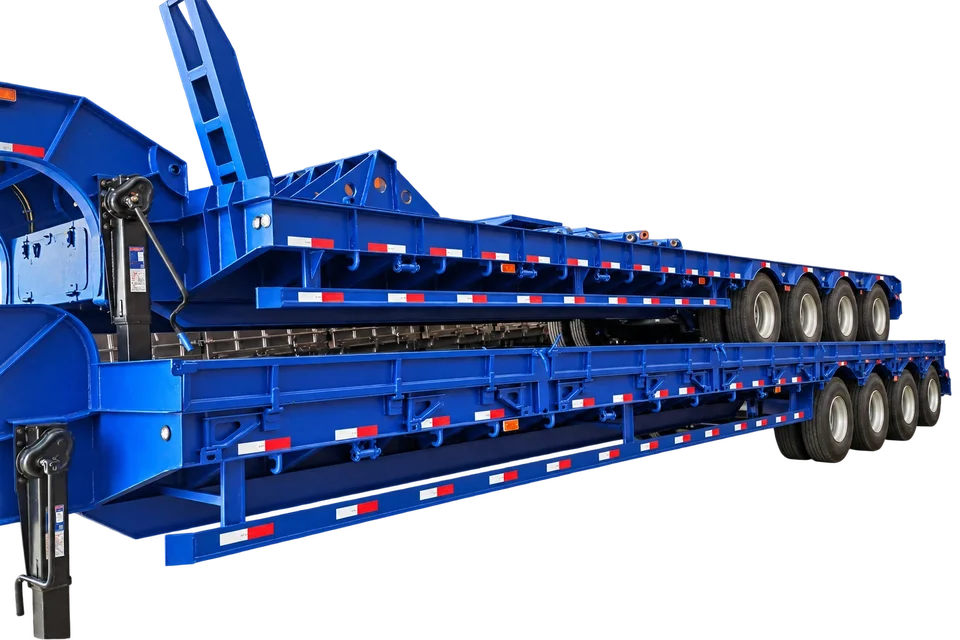 Heavy-duty lowbed semi-trailer