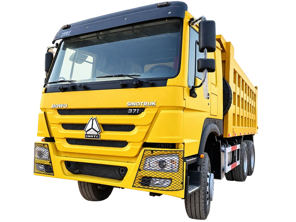 HOWO 371 6×4 dump truck — left angle