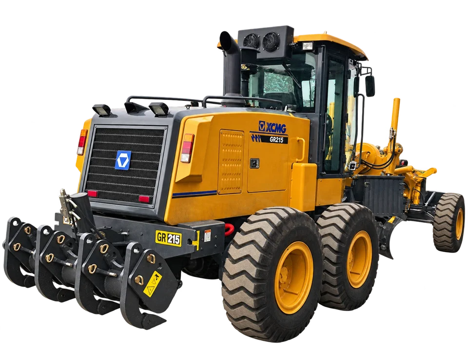 XCMG GR215 motor grader — rear view