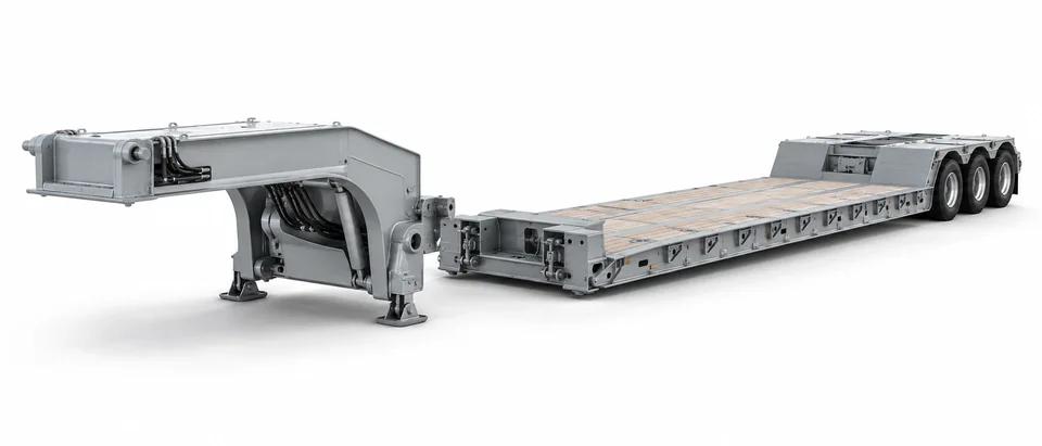 New Detachable-Gooseneck Lowbed Semi-Trailer — MODEL REFERENCE