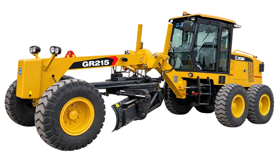 XCMG GR215 motor grader — side view